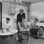 1960's men ironing